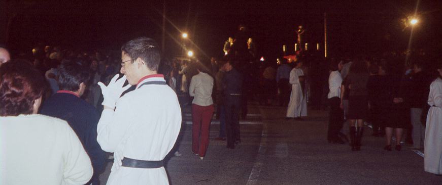 Los pasos de la virgen María y Jesús Cristo